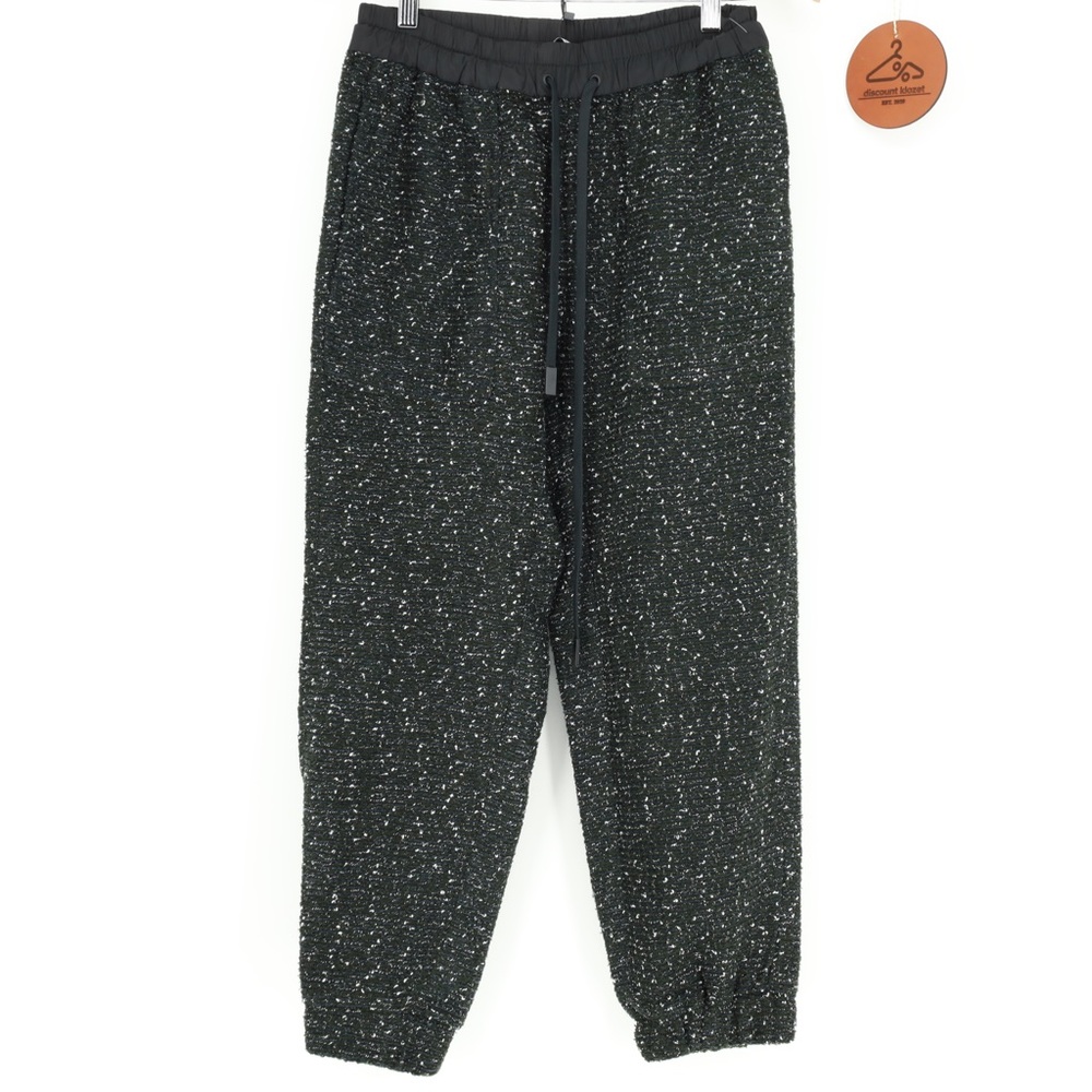 ZARA Textured Tweed Jogger Pants